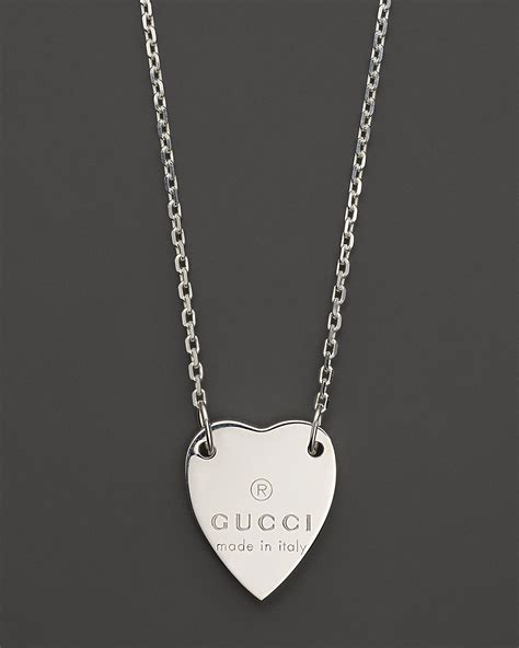 gucci trademark heart|Gucci engraved heart necklace.